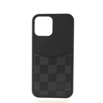 Louis Vuitton Bumper Case Leather with Damier Graphite iPhone 12 Pro Max