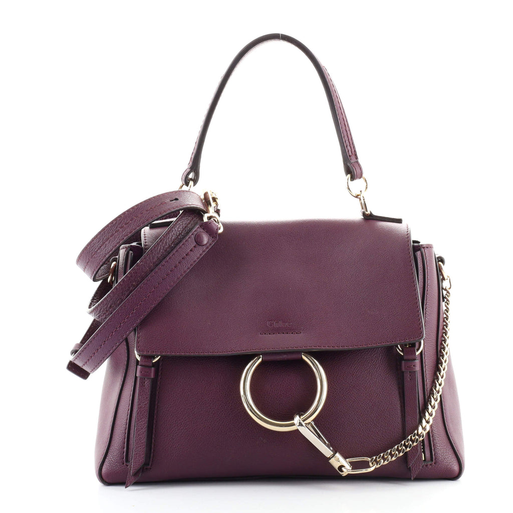 chloe backpack violet mini faye Chloe Faye Day Bag Leather Small Purple 1037501