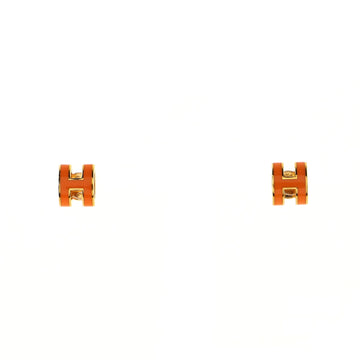 Hermes Pop H Stud Earrings Metal and Enamel Mini