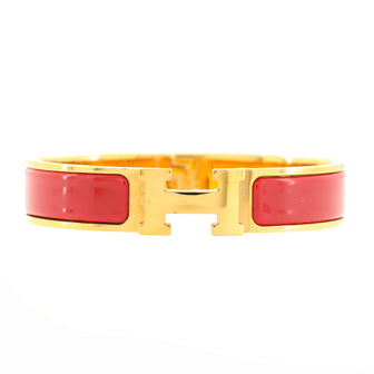 Hermes Clic H Bracelet Enamel Narrow