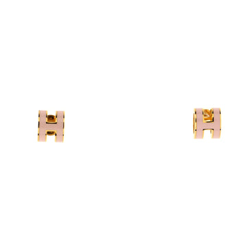 Hermes Pop H Stud Earrings Metal and Enamel Mini