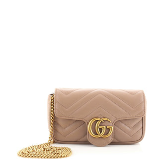 Gucci GG Marmont Flap Bag Matelasse Leather Super Mini