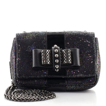 Christian Louboutin Sweet Charity Crossbody Bag Glitter Suede Mini