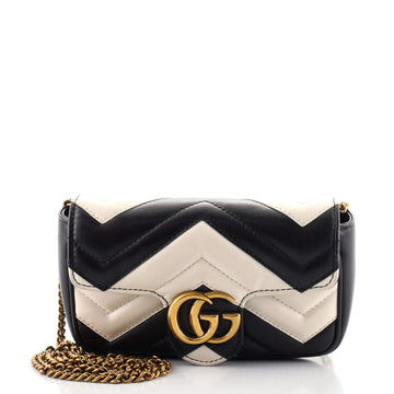 Gucci GG Marmont Flap Bag Matelasse Leather Super Mini