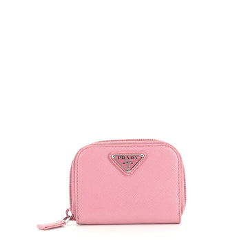 Prada Zip Around Coin Purse Saffiano Leather