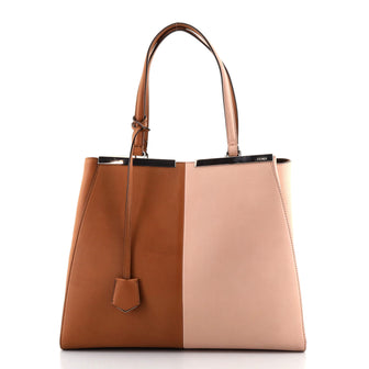 Fendi Bicolor 3Jours Bag Leather Large