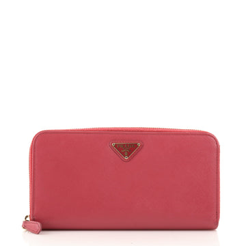 Prada Zip Around Wallet Saffiano Leather Long