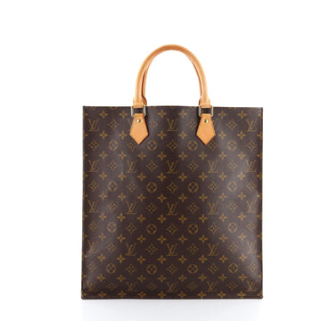 Louis Vuitton Sac Plat Handbag Monogram Canvas GM