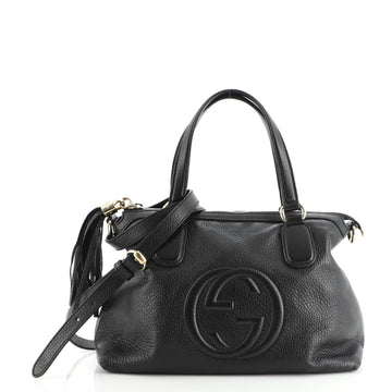 Gucci Soho Convertible Soft Top Handle Bag Leather