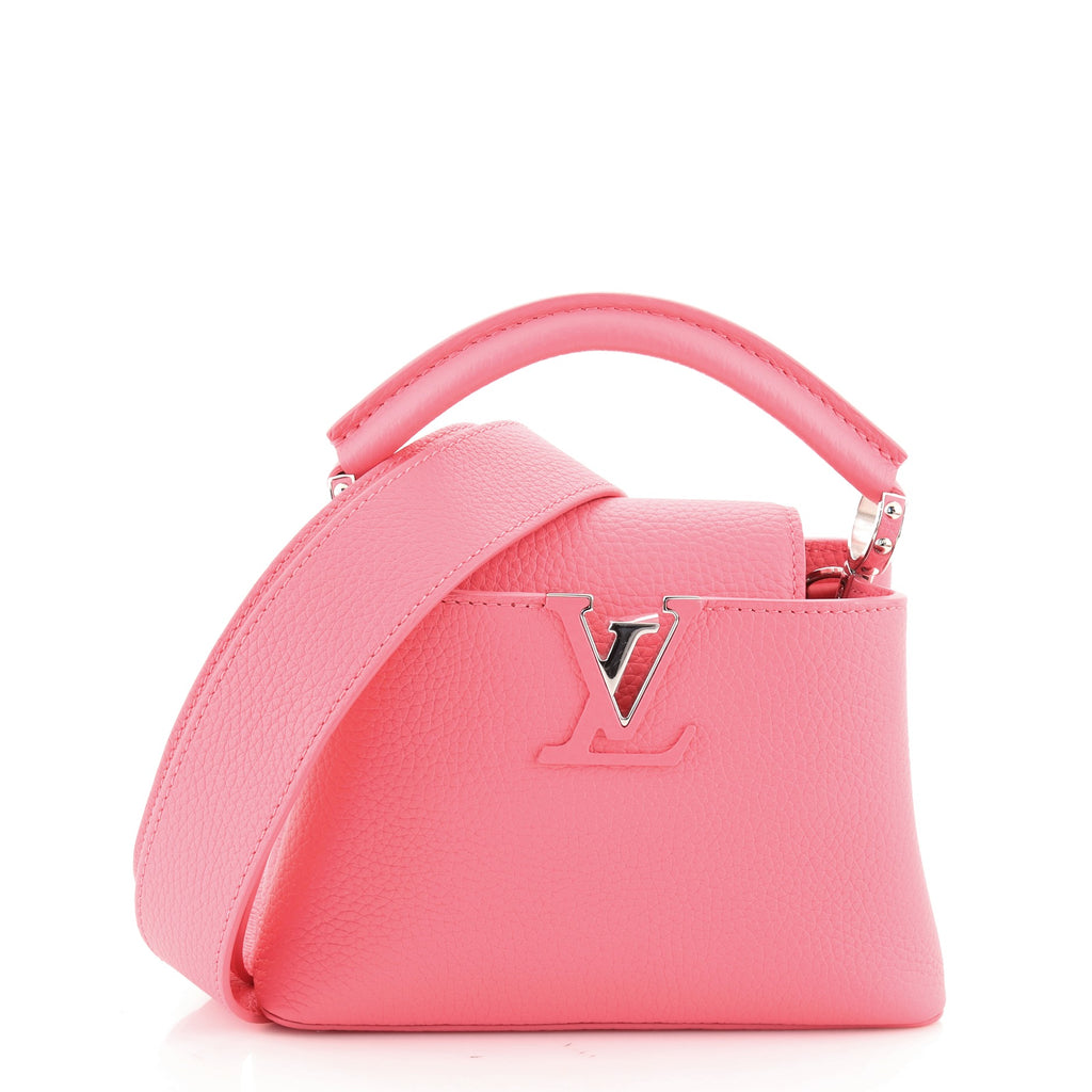 Louis Vuitton Capucines Bag Leather Mini Pink 1039651