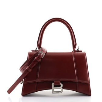 Balenciaga Hourglass Top Handle Bag Leather Small