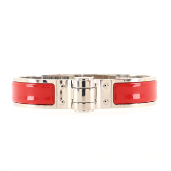 Hermes Hinged Bracelet Metal with Enamel Thin