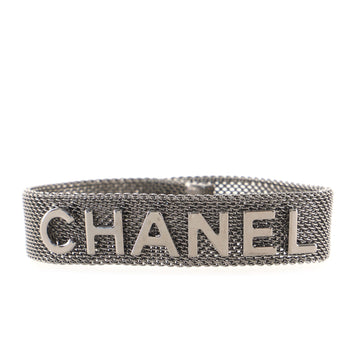 Chanel Logo Snap Bracelet Metal Mesh