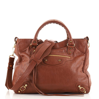Balenciaga Velo Classic Studs Bag Leather Medium