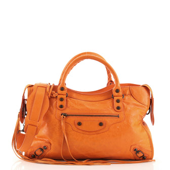 Balenciaga City Classic Studs Bag Leather Medium