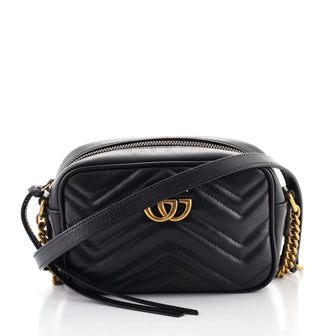 Gucci GG Marmont Shoulder Bag Matelasse Leather Mini