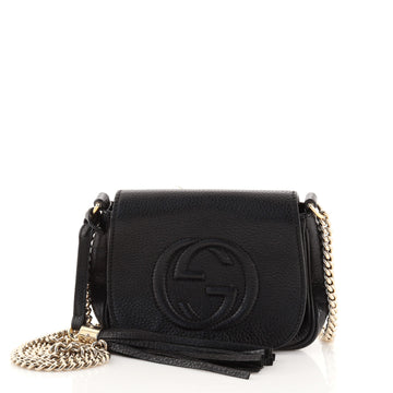 Gucci Soho Chain Crossbody Bag Leather Small