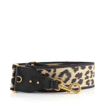 Christian Dior Shoulder Strap Embroidered Canvas