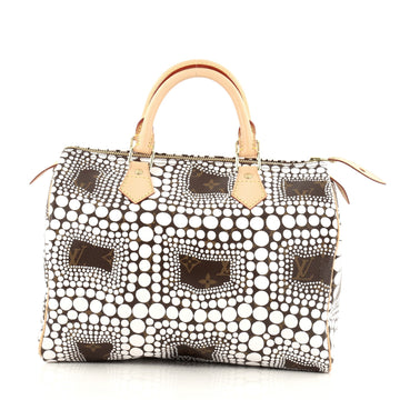 Louis Vuitton Speedy Handbag Limited Edition Kusama Monogram Town Canvas 30