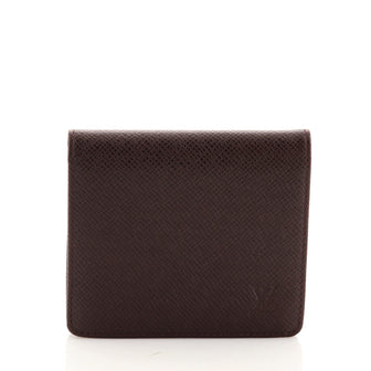 Louis Vuitton Bifold Wallet Taiga Leather Compact