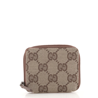 Gucci Vintage Zip Coin Purse GG Canvas