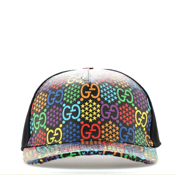 Gucci Baseball Cap Psychedelic Print GG Coated Canvas