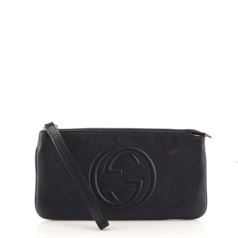 Gucci Soho Wristlet Pouch Leather