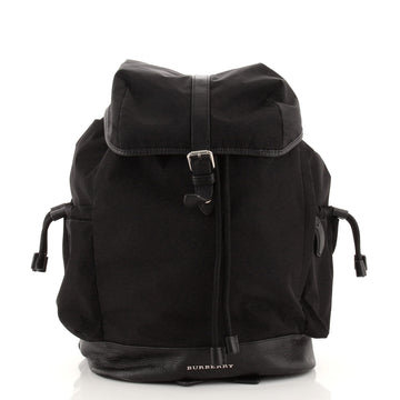 Burberry Rucksack Backpack Nylon with Leather Large