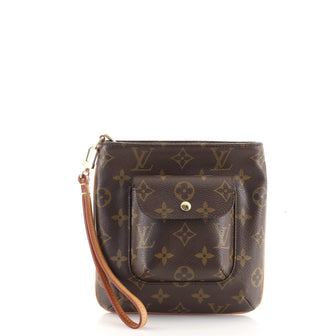 Louis Vuitton Partition Wristlet Clutch Monogram Canvas