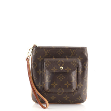 Louis Vuitton Partition Wristlet Clutch Monogram Canvas