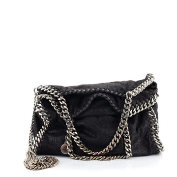 Stella McCartney Falabella Fold Over Crossbody Bag Shaggy Deer Mini