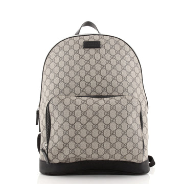 Gucci Zip Pocket Backpack GG Coated Canvas Medium