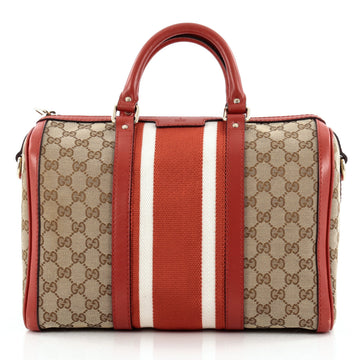 Gucci Vintage Web Boston Bag GG Canvas Medium