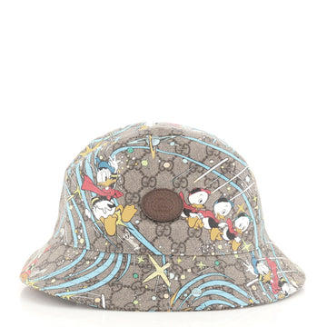 Gucci Disney Donald Duck Bucket Hat Printed GG Coated Canvas