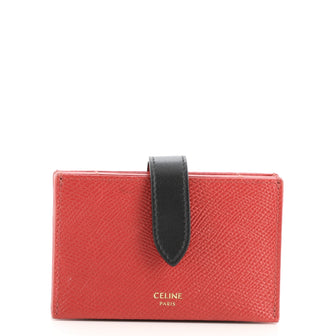 Celine Accordion Card Holder Leather