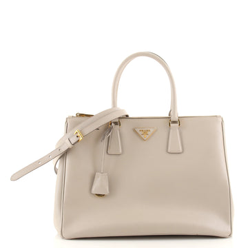 Prada Double Zip Lux Tote Saffiano Leather Large
