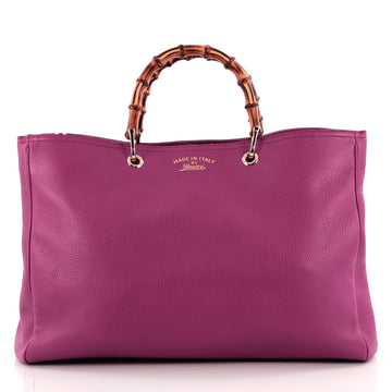 Gucci Bamboo Shopper Tote Leather Large