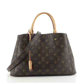 Louis Vuitton Montaigne Handbag Monogram Canvas MM