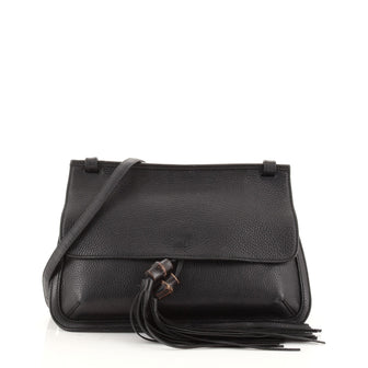 Gucci Bamboo Daily Flap Bag Leather
