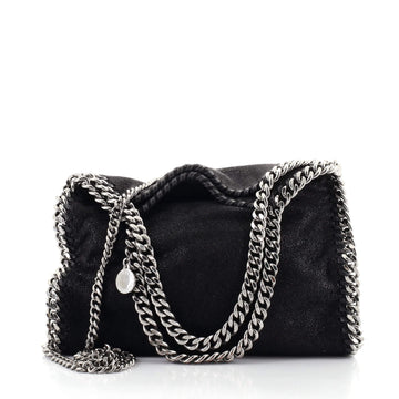 Stella McCartney Falabella Fold Over Crossbody Bag Shaggy Deer Mini