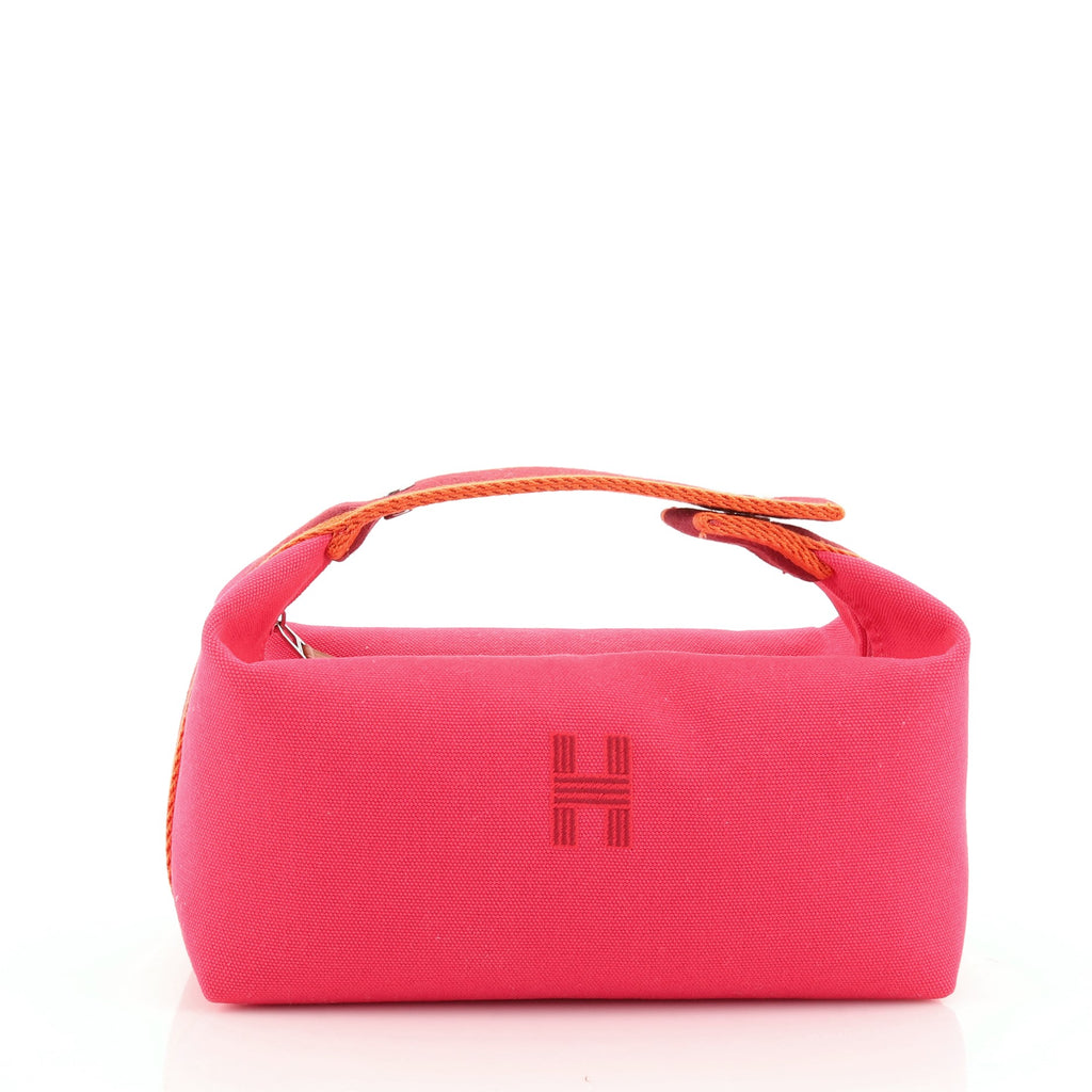 Hermes Bride-A-Brac Travel Case Toile PM Pink 1701521