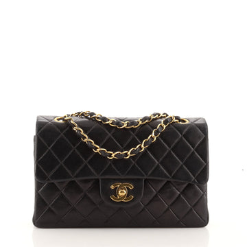 Chanel Vintage Classic Double Flap Bag Quilted Lambskin Small