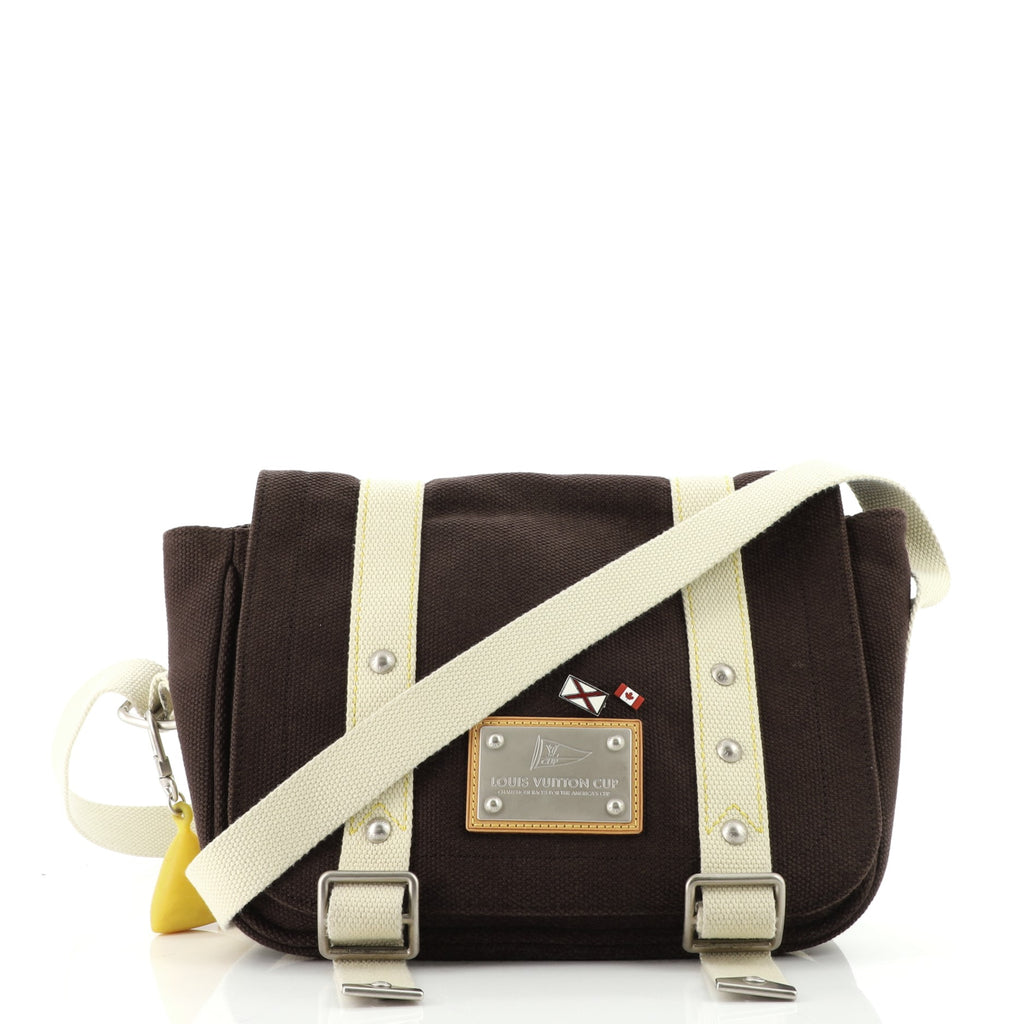 Louis Vuitton Antigua Besace Messenger Bag Canvas Brown 1044481