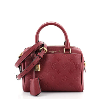 Louis Vuitton Speedy Bandouliere NM Handbag Monogram Empreinte Leather 20