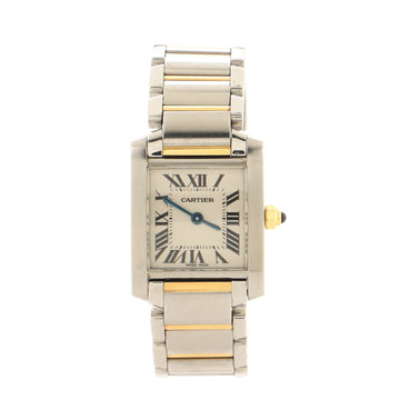 Cartier Tank Francaise Quartz Watch Stainless Steel and Yellow Gold 20