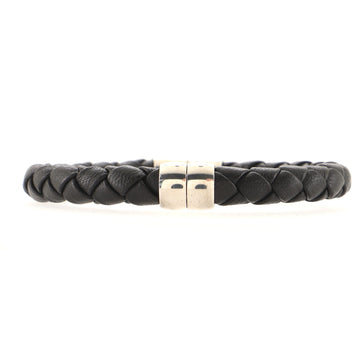Bottega Veneta Braided Intrecciato Bracelet Leather and Metal