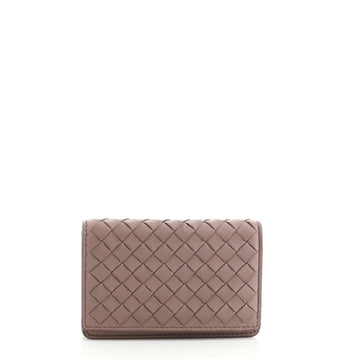 Bottega Veneta Flap Card Case Intrecciato Nappa