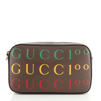 Gucci Aria 100th Anniversary Belt Bag Printed Leather