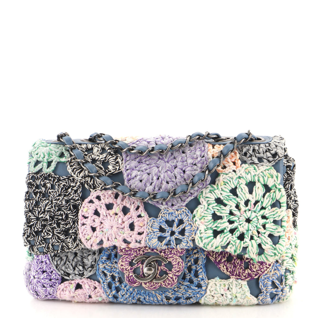 Chanel Crochet Floral Flap Bag
