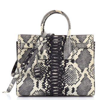 Saint Laurent Sac de Jour Bag Python Embossed Leather Small